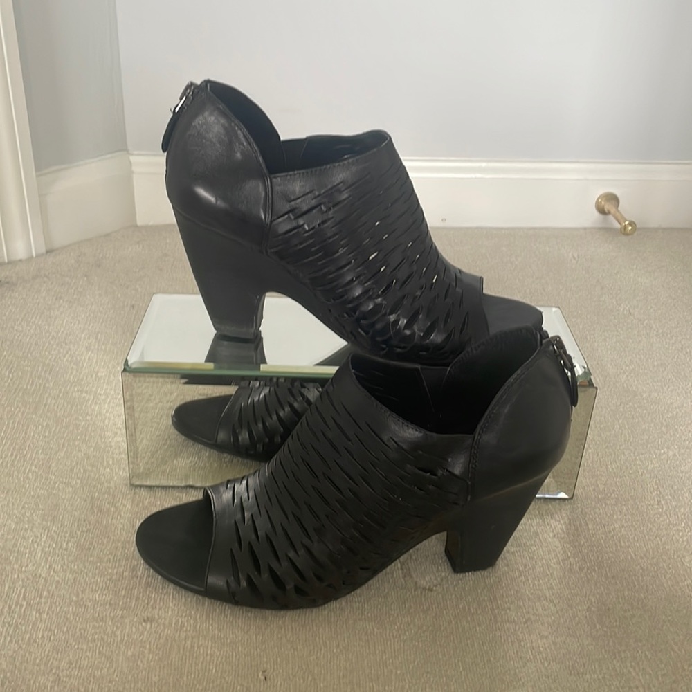 Franco Sarto black high heel sandals